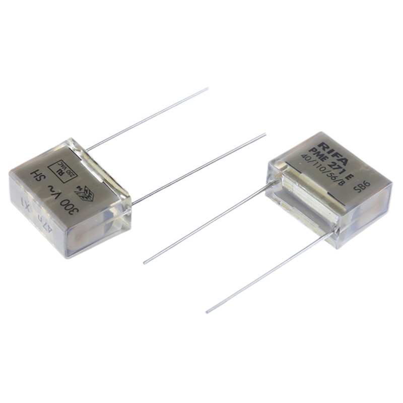 5 pcs - KEMET PME271 Paper Capacitor, 300V ac, ±20%, 47nF, Through Hole