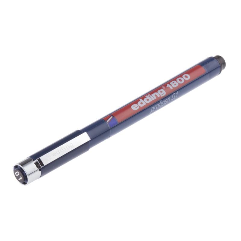 1 pcs - Edding Black Technical Pen Set, 0.1 mm, 0.3 mm, 0.5 mm, 0.7 mm Tip Size
