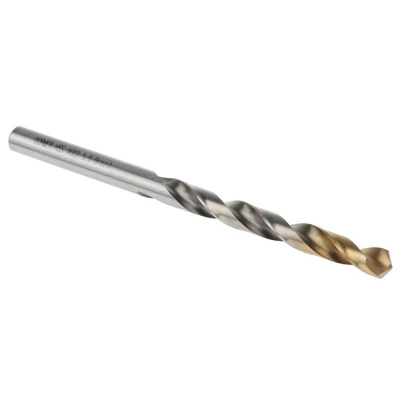 1 Box of 5 - Dormer A002 Series HSS-TiN Twist Drill Bit, 5.9mm Diameter, 93 mm Overall