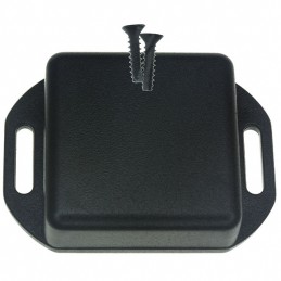 10 pcs : 1551QFLBK - Box ABS Black Cover Included 1.575' L x 1.575' W (40.00mm x 40.00mm) X 0.591' (15.01mm)