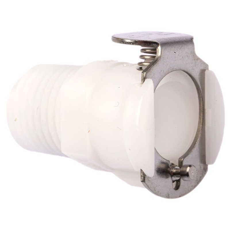 1 pcs - Colder Products Hose Connector, Straight Threaded Coupling, NPT 1/4in, 8.3 bar