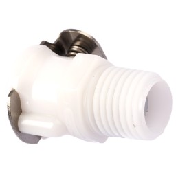 1 pcs - Colder Products Hose Connector, Straight Threaded Coupling, NPT 1/4in, 8.3 bar