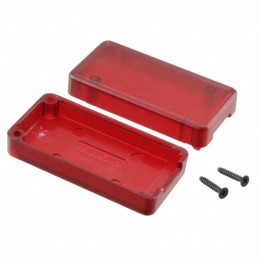 10 pcs : 1551USB2TRD - Box ABS Translucent - Red Hand Held, Split Sides 1.969' L x 0.984' W (50.00mm x 25.00mm) X 0.610' (15.50m