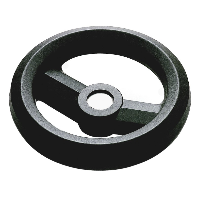 1 pcs - RS PRO Black Glass-Fibre Reinforced Technopolymer Hand Wheel, 126mm diameter