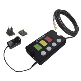 1 pcs - Werma Andon SmartBOX Series Andon Box Kit, 4 Lights, 24 V dc, 90 - 250 V ac, Base Mount