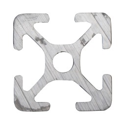 1 pcs - RS PRO Silver Aluminium Profile Strut, 20 x 20 mm, 5mm Groove, 1000mm Length