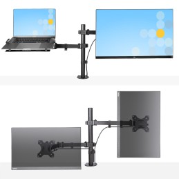 1 pcs - StarTech.com Desk Mounting Monitor Arm, Laptop Tray for 1 x Screen, 34in Screen Size