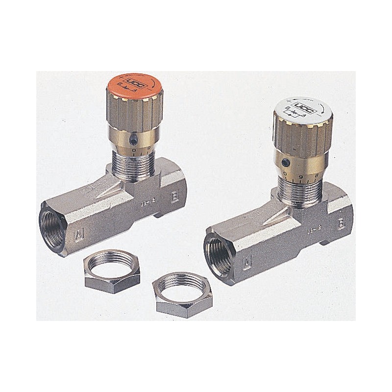 1 pcs - Parker Inline Mounting Hydraulic Flow Control Valve, G 1/2, 210bar, 2002-VALVE, 8L/min