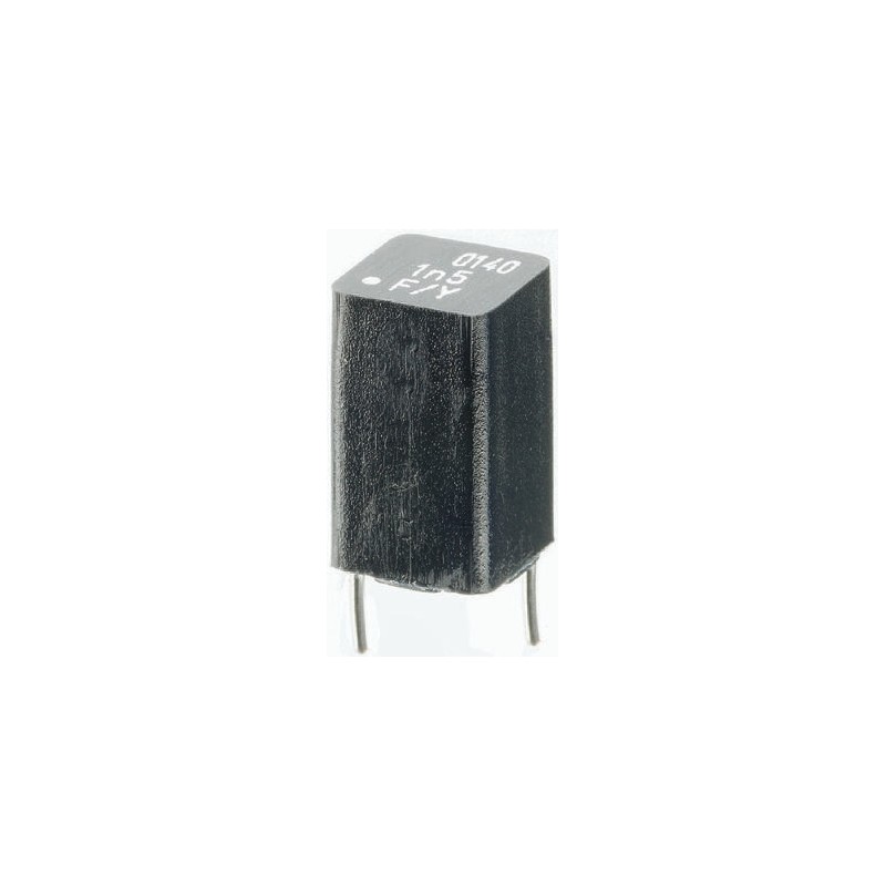 5 pcs - RS PRO Polystyrene Film Capacitor, 63V dc, ±1%, 1.5nF, Through Hole