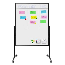 1 pcs - Legamaster Wheeled White Office Divider, 2260mm Height, 1200mm Width