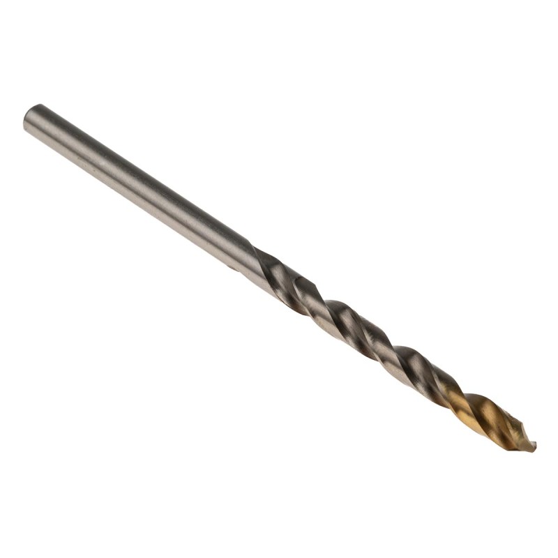 1 Box of 5 - Dormer A002 Series HSS-TiN Twist Drill Bit, 3.7mm Diameter, 70 mm Overall