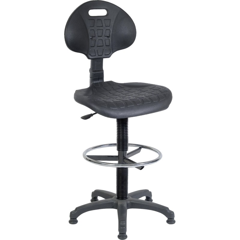 1 pcs - RS PRO Black Plastic Drafting Chair