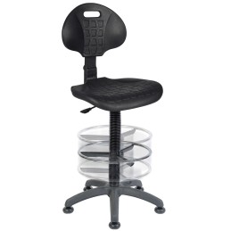 1 pcs - RS PRO Black Plastic Drafting Chair