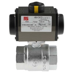 1 pcs - RS PRO Ball type Pneumatic Actuated Valve, BSP 2in, 40 bar