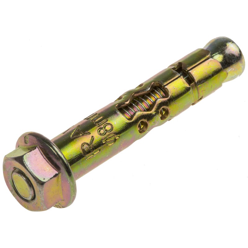 10 pcs - RawlPlug Steel Masonry Anchor M6 x 40mm, 8mm Fixing Hole