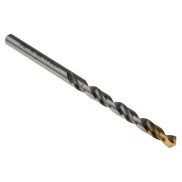 1 Box of 5 - Dormer A002 Series HSS-TiN Twist Drill Bit, 4.9mm Diameter, 86 mm Overall