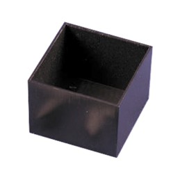 10 pcs : 1596B113 - Box, Potting Plastic Black Open End(s) 1.570' L x 1.570' W (39.88mm x 39.88mm) X 1.150' (29.21mm)
