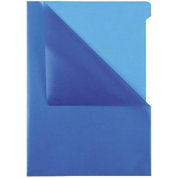100 pcs - Durable Blue A4 Corner Opening Pocket