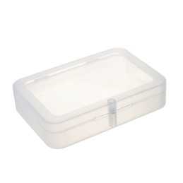 10 pcs : FIT0402 - Component Storage Plastic, Non Specified Translucent - Clear Hinged Door, Lid 3.860' L x 2.720' W (98.04mm x 