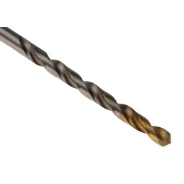 1 Box of 5 - Dormer A002 Series HSS-TiN Twist Drill Bit, 3.4mm Diameter, 70 mm Overall