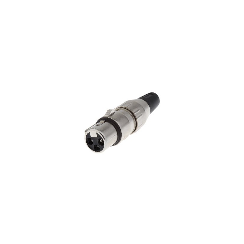 1 pcs - Deltron Cable Mount XLR Connector, Female, 50 V ac, 5 Way, Silver Plating