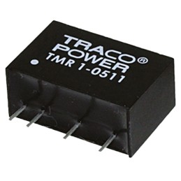 1 pcs - TRACOPOWER TMR 1 DC-DC Converter, 12V dc/ 83mA Output, 4.5 - 9 V dc Input, 1W, Through Hole, +85°C Max Temp