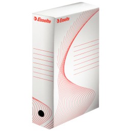 10 pcs - Esselte White 10 Compartment A4, Foolscap Archive Box, H352mm x W100mm x D250mm