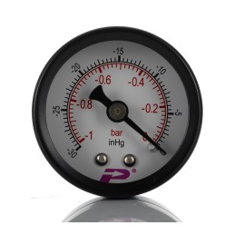 1 pcs - RS PRO BSP 1/8in Analogue Vacuum Gauge 0bar Back Entry, -1bar min.