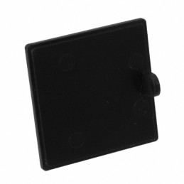10 pcs : PBC-1577-C - Plastic, ABS Cover, Lid 1.010' L x 1.010' W x 0.060' H (25.65mm x 25.65mm x 1.52mm) Black