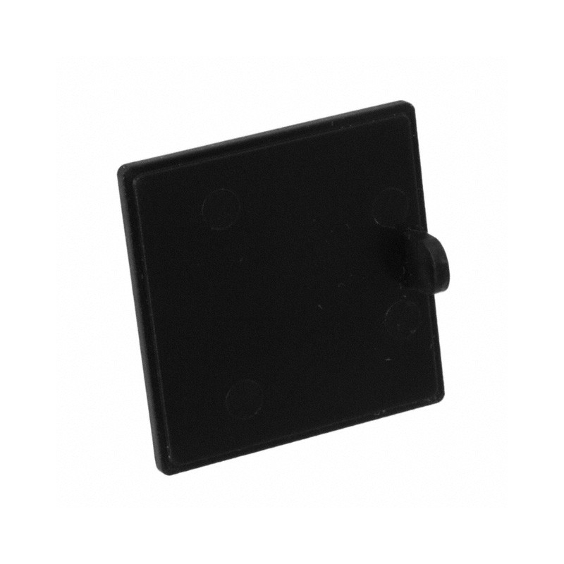 10 pcs : PBC-1577-C - Plastic, ABS Cover, Lid 1.010' L x 1.010' W x 0.060' H (25.65mm x 25.65mm x 1.52mm) Black