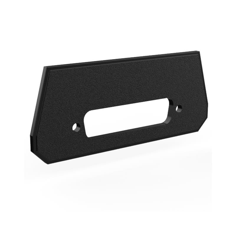 10 pcs : 2010DB25 - Plastic, ABS Panel, End 3.144' L x 1.300' W x 0.100' H (79.86mm x 33.02mm x 2.54mm) Black