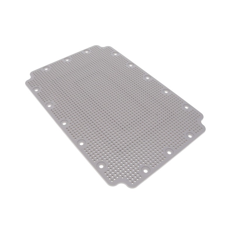 10 pcs : PTX-10140-P - Plastic, ABS Panel, Inner 12.205' L x 8.268' W x 0.374' H (310.01mm x 210.01mm x 9.50mm) Gray