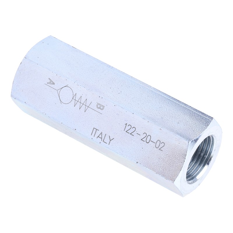 1 pcs - RS PRO Steel Inline Mounting, Hydraulic Check Valve, G 3/8, 30L/min