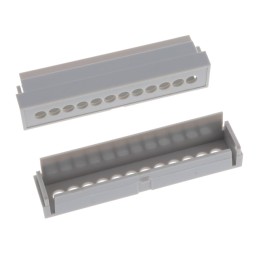 10 pcs : DMB-4772-TGH - Plastic, ABS/PC Blend Terminal Guard 2.740' L x 0.550' W x 0.490' H (69.60mm x 13.97mm x 12.45mm) Gray