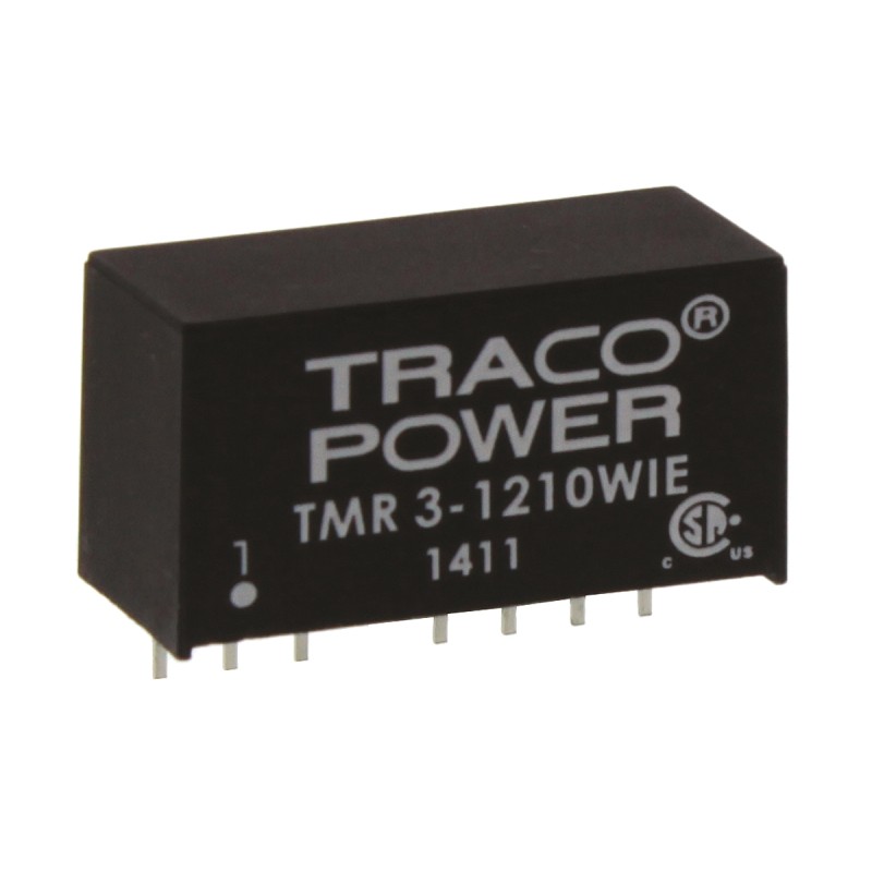 1 pcs - TRACOPOWER TMR 3WIE DC-DC Converter, 3.3V dc/ 700mA Output, 4.5 - 18 V dc Input, 3W, Through Hole, +85°C Max