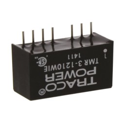 1 pcs - TRACOPOWER TMR 3WIE DC-DC Converter, 3.3V dc/ 700mA Output, 4.5 - 18 V dc Input, 3W, Through Hole, +85°C Max