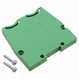 10 pcs : 2959311 - Plastic, Polyamide Panel, Side 1.772' L x 0.236' W x 1.614' H (45.00mm x 6.00mm x 41.00mm) Green