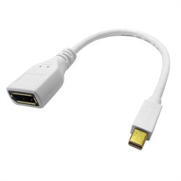 1 pcs - Roline Male Mini DisplayPort to Female DisplayPort Display Port Adapter, 3840 x 2160, 210mm