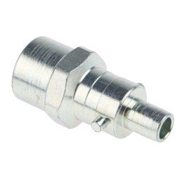 1 pcs - RS PRO Steel Female Pneumatic Quick Connect Coupling, Rp 1/4 Female Threaded
