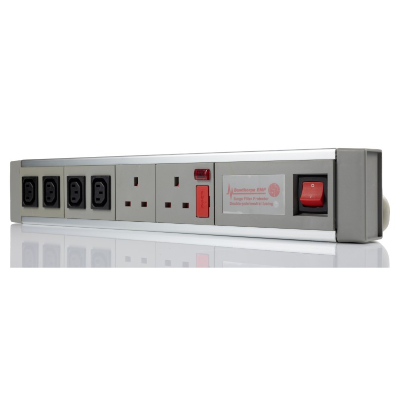 1 pcs - RS PRO 2m 2 Socket IEC C14 Extension Lead, 230 V ac