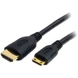 1 pcs - StarTech.com 4K @ 30Hz HDMI 1.4 Male HDMI to Male Mini HDMI Cable, 2m