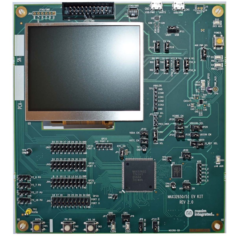 1 pcs - Maxim Integrated MAX32650 Evaluation Kit Evaluation Kit MAX32650-EVKIT