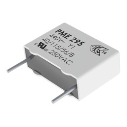 5 pcs - KEMET PME295 Paper Capacitor, 480V ac, ±20%, 2.2nF, Through Hole