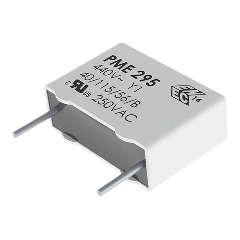 5 pcs - KEMET PME295 Paper Capacitor, 480V ac, ±20%, 2.2nF, Through Hole