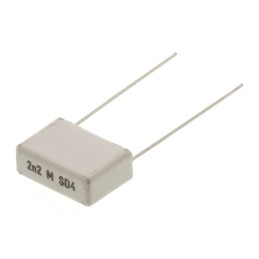 5 pcs - KEMET PME295 Paper Capacitor, 480V ac, ±20%, 2.2nF, Through Hole