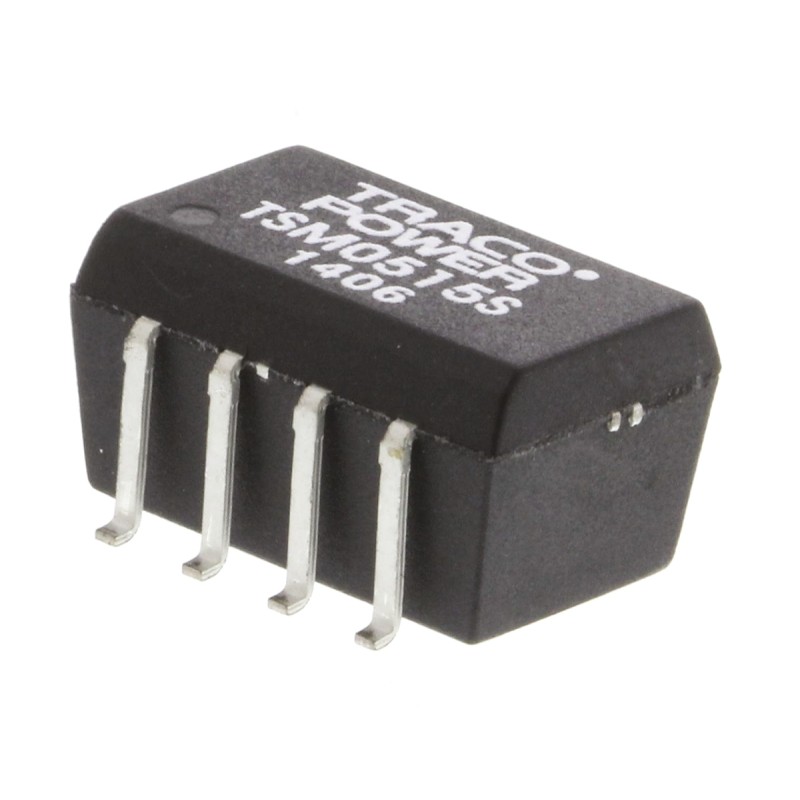 1 pcs - TRACOPOWER TSM DC-DC Converter, 15V dc/ 65mA Output, 4.5 - 5.5 V dc Input, 1W, Surface Mount, +85°C Max Temp