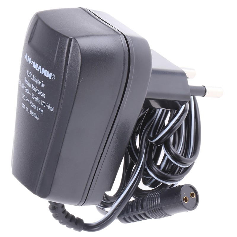 1 pcs - Ansmann 4.5W Plug-In AC/DC Adapter 5V dc Output, 900mA Output