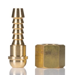 1 pcs - RS PRO Hose Connector Hose Tail Adaptor, BSP 3/8in 5/16in ID