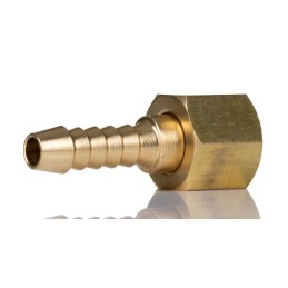 1 pcs - RS PRO Hose Connector Hose Tail Adaptor, BSP 3/8in 5/16in ID