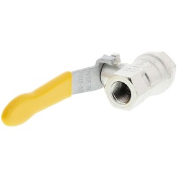 1 pcs - RS PRO Nickel Plated Brass Full Bore, 2 Way, Ball Valve, BSPT 1/4in, 40bar Operating Pressure